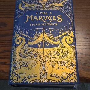 The Marvels by Brian Selznick - Blue & Gold Decorative Hardcover 1st Edition